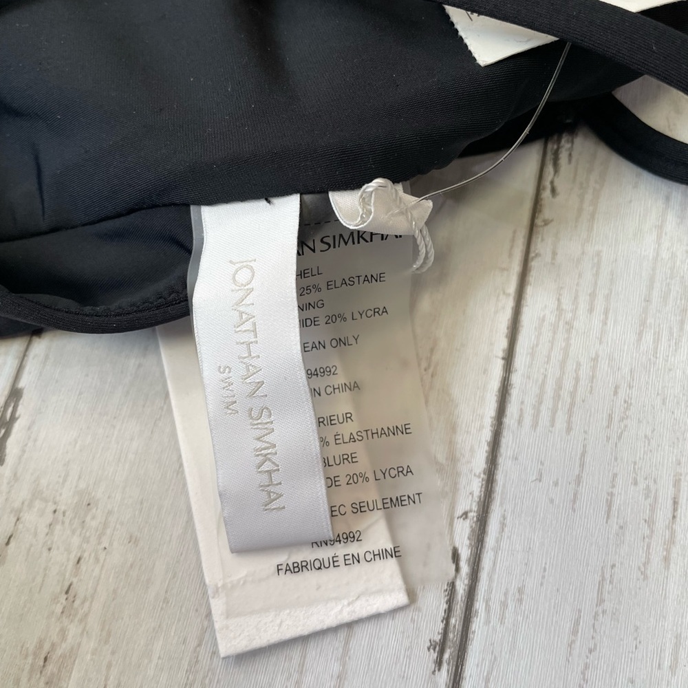 Jonathan Simkhai Niya Tie Waist One Piece Swimsuit, Size X-Small - Picture 6 of 7